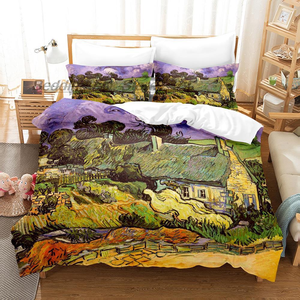 Fashion Technology Printing, 3D Digital Printing, Bedding, Duvet Covers, Pillowcases, Three-piece Sets