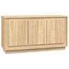 Commode/Buffet contemporain, chêne sonoma, 102x35x55 cm, bois d'ingénierie LL0000206729