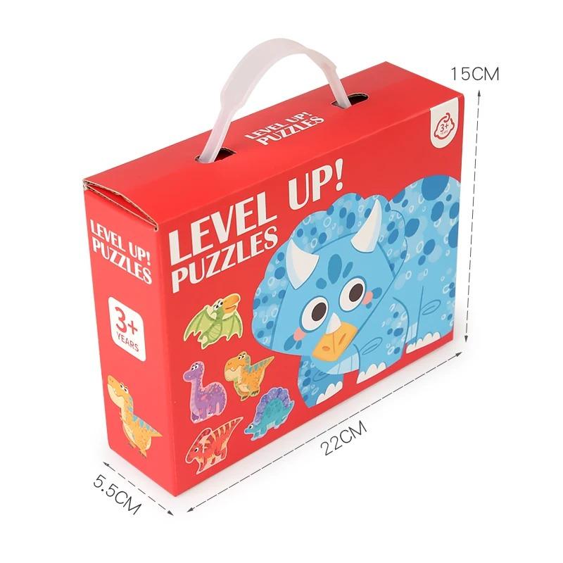 Lovely Wooden Cartoon Animal Jigsaw Puzzles Game Montessori Baby Puzzle Toy for Kindergarten Kid Early Learning Education