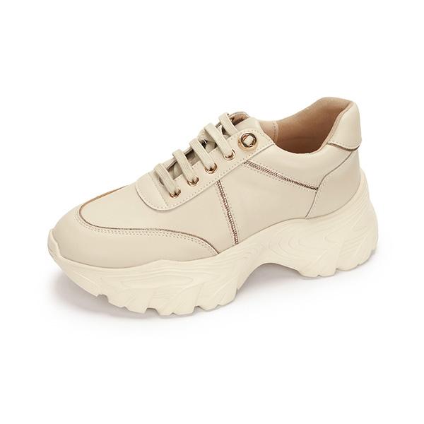 Mook Alicia Cowhide Crystal Sneakers Light Beige 516423310Aq