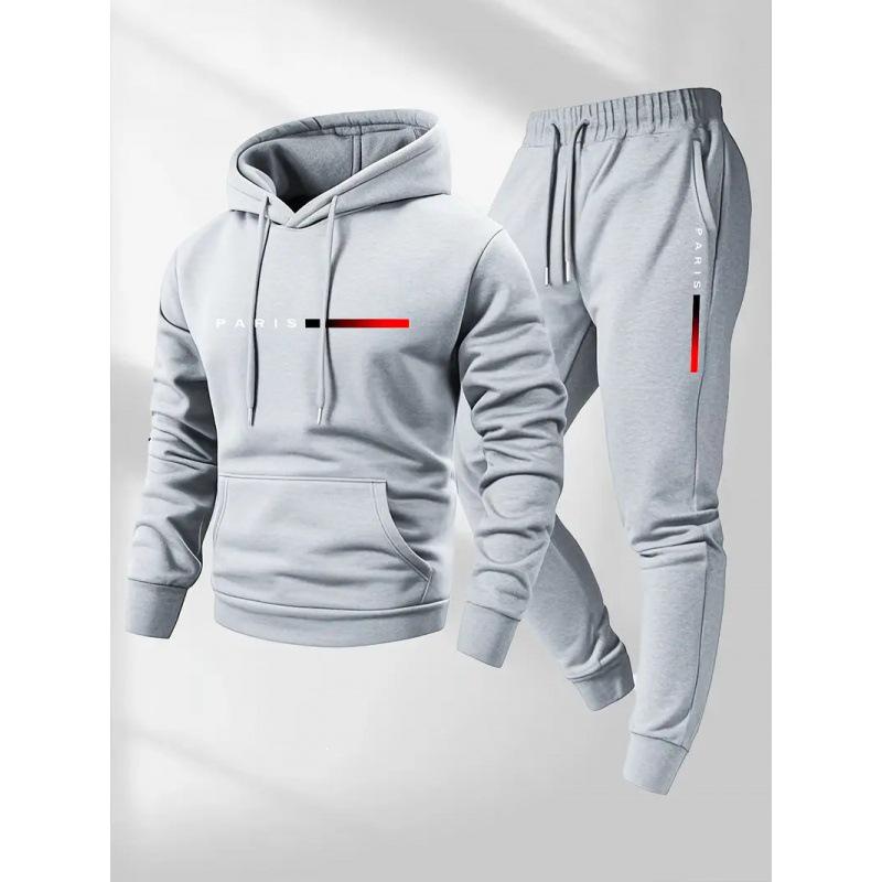 Unisex European Size Paris Letter Print Hoodie & Tracksuit
