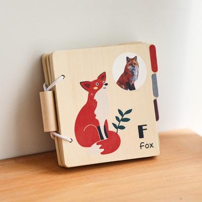 Montessori Pädagogisches Lernbuch Kinderspielzeug Tier Klappen Bilderbuch Kinder Lesebuch Spielzeug Baby Lernen Tierbücher auf Englisch