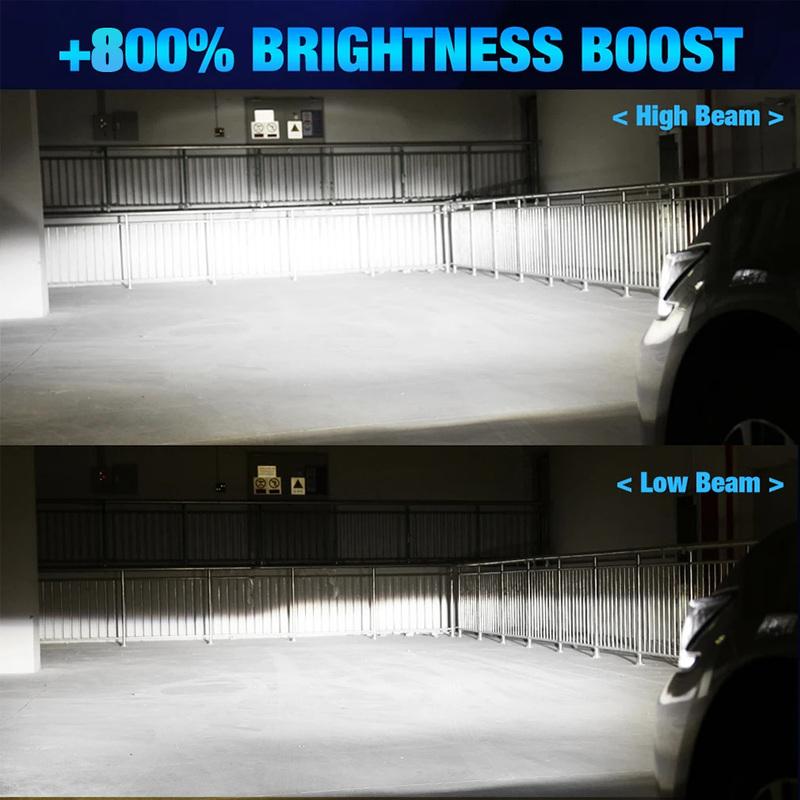 H7 LED Car Headlight Bulbs CSP Chips CANBUS 1300W High Power Wireless Auto Turbo Fan Headlamp Super Bright Foggers Plug&Play 12V