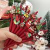 12Pcs Christmas Bulk Gift Neutral Pen for Christmas Xmas Party Favors Goodie Bags Stuffer Gifts Office Supplies Holiday Gift Novelty Stationery Teache
