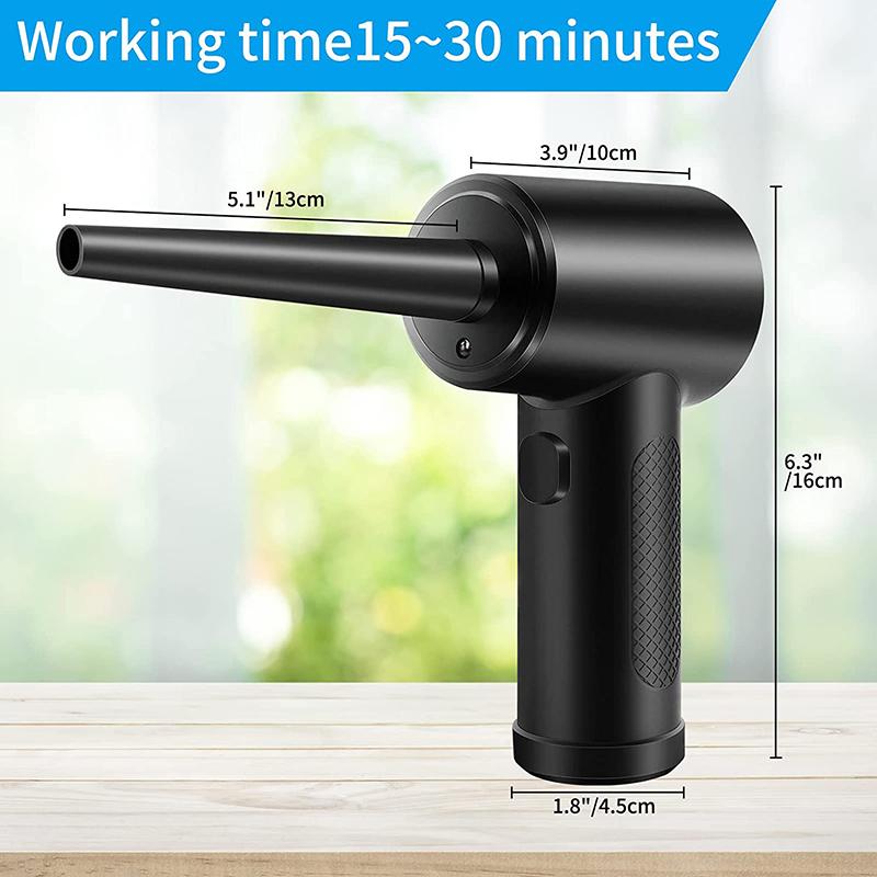 Rechargable Wireless Air Duster 51000 RPM USB Compressed Air Blower Dust Blowing Gun For PC Laptop Car Keyboard Cleaning