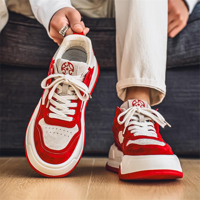 Men 's Casual Four Seasons Fashion Skateboarding Students Comfortable Sneakers Boys Trending Soft Sole Breathable Shoes