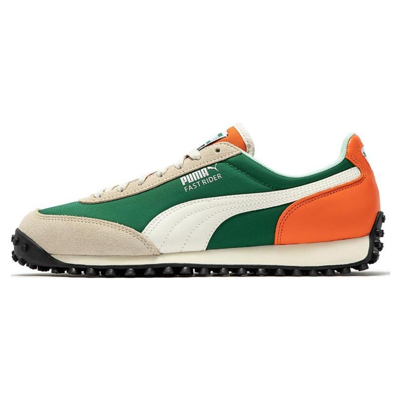 New Puma Fast Rider Beige Green Orange 393993-01