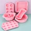 6-piece Cake Mold Set Pink