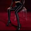 80D Oil Shiny Soft Satin Yoga Dance Leggings Women Sexy Seamless High Waist Shaping Pantyhose Glossy Party Clubwear