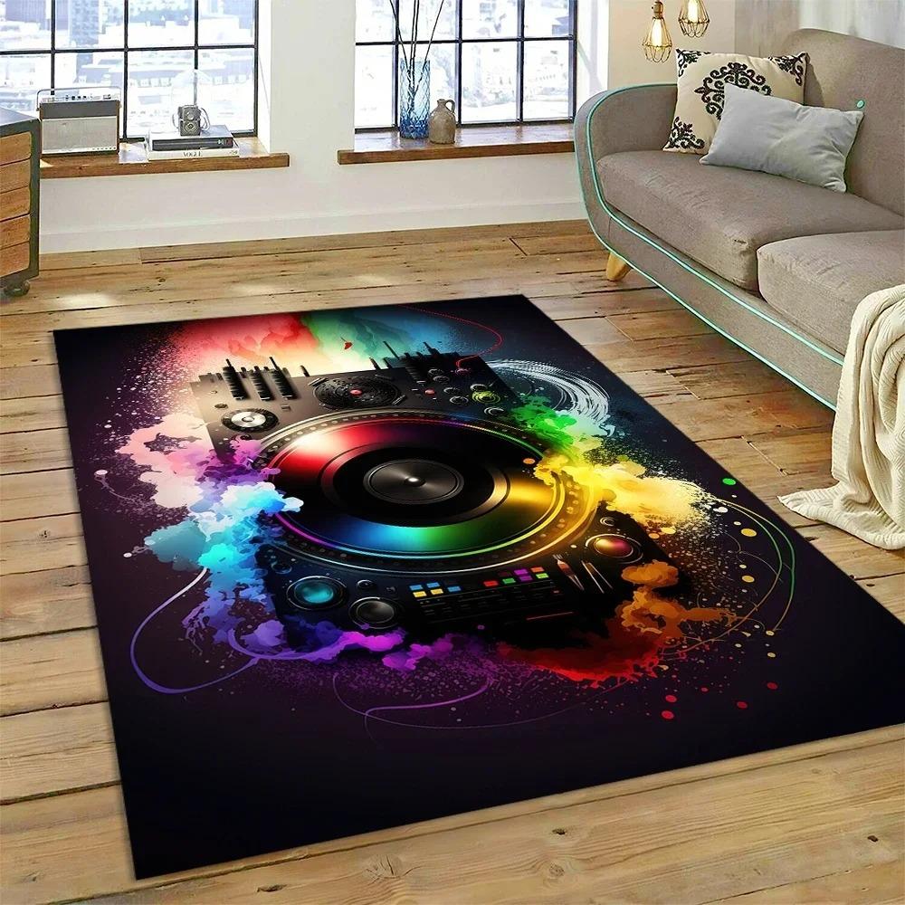 Vinyl Record Music Screen Tape Carpet Home Decor Living Room Hallway Non-slip Mechanical Washable Mat Sofa Coffee Table Area Rug