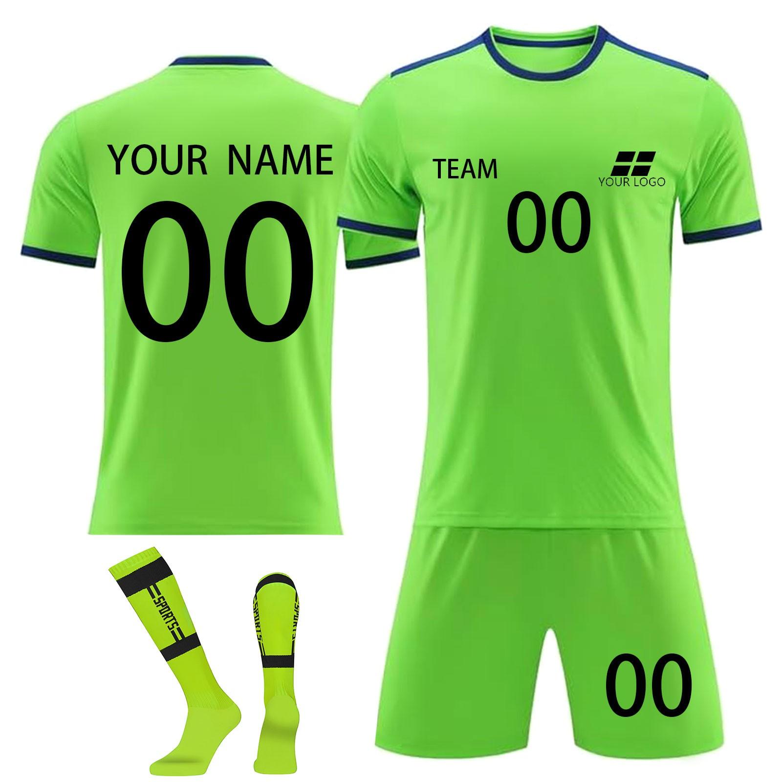 

Комплект персонализированных рубашек для мужчин и девочек с именем и номером, футбольные майки на заказ для мальчиков, тренировочный костюм L