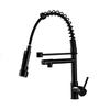 Rozin Matte Black Kitchen Faucet Deck Mounted Mixer Tap 360 Degree Rotation Stream Sprayer Nozzle Kitchen Sink Hot Cold Taps