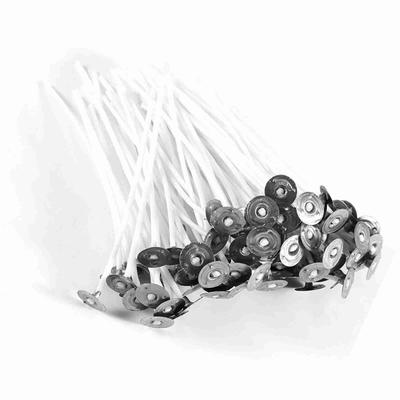 100 Mèches Pré-cirées pour la Fabrication de Bougies Bougies chauffe-plat 10 cm de Long