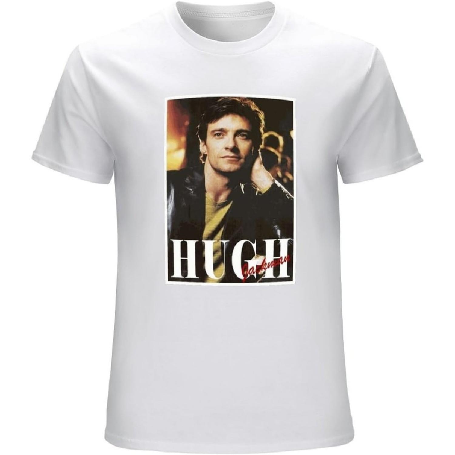 BOLECHANG Hugh Jackman Collage Shirt Men s Men s Unisex Style T-Shirt Tee T-Shirt XXXXXL белый