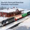 Vintage Electric Train Rail Car Simulation Retro Model with LED Lights & Real Train Sound Train High Speed Rail Kids Toy Set
