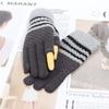 Writing Women's Knitted Gloves Ladies Winter Accessories Show Two Fingers Korean Style Mittens