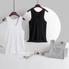 2Pcs Men Athletic Tank Tops Solid Color Crew Neck Sleeveless Tee Breathable Casual Summer Vest for Gym Outdoor Workout Beach