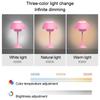 Rechargeable Alloy with ABS Table Lamp 3 Speed Adjustment Indoor Lighting Fixture Flower Bud Desk Lamps Home Decor Night Light