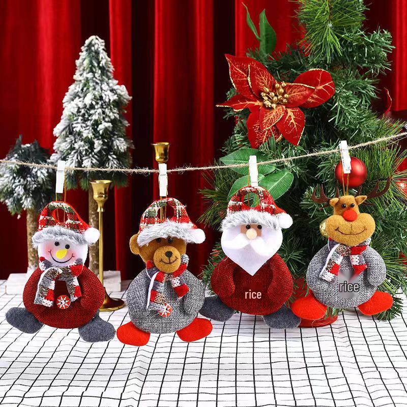 Christmas Fabric Doll Ornaments Collection - Small Hanging Tree Decorations & Gifts