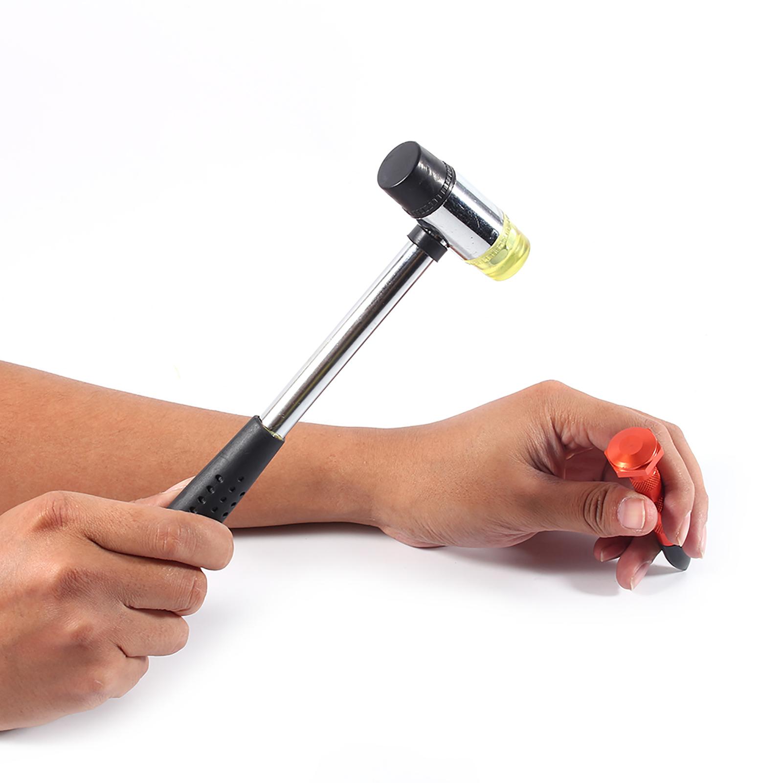 

Инструменты Dent Ding Hammer 9 Heads Tap Down Kit Knockdown Tool Paintless Hail Removal чёрный