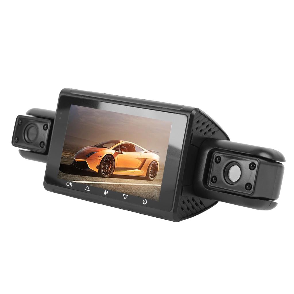 2K HD Dash Cam Front Rear Inside Left Right Wide Angle 3 Inch Screen WiFi Dash Camera with 64GB Memory Card for Cars