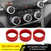 Fits 19-22 Dodge Ram: Audio AC Switch Decorative Knob Ring for Car Interior.