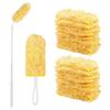 Electrostatic Brush Disposable Dual Sided Duster Retractable Pole 360° Replaceable Cleaning Ceiling Fan Dusting for Swiffer