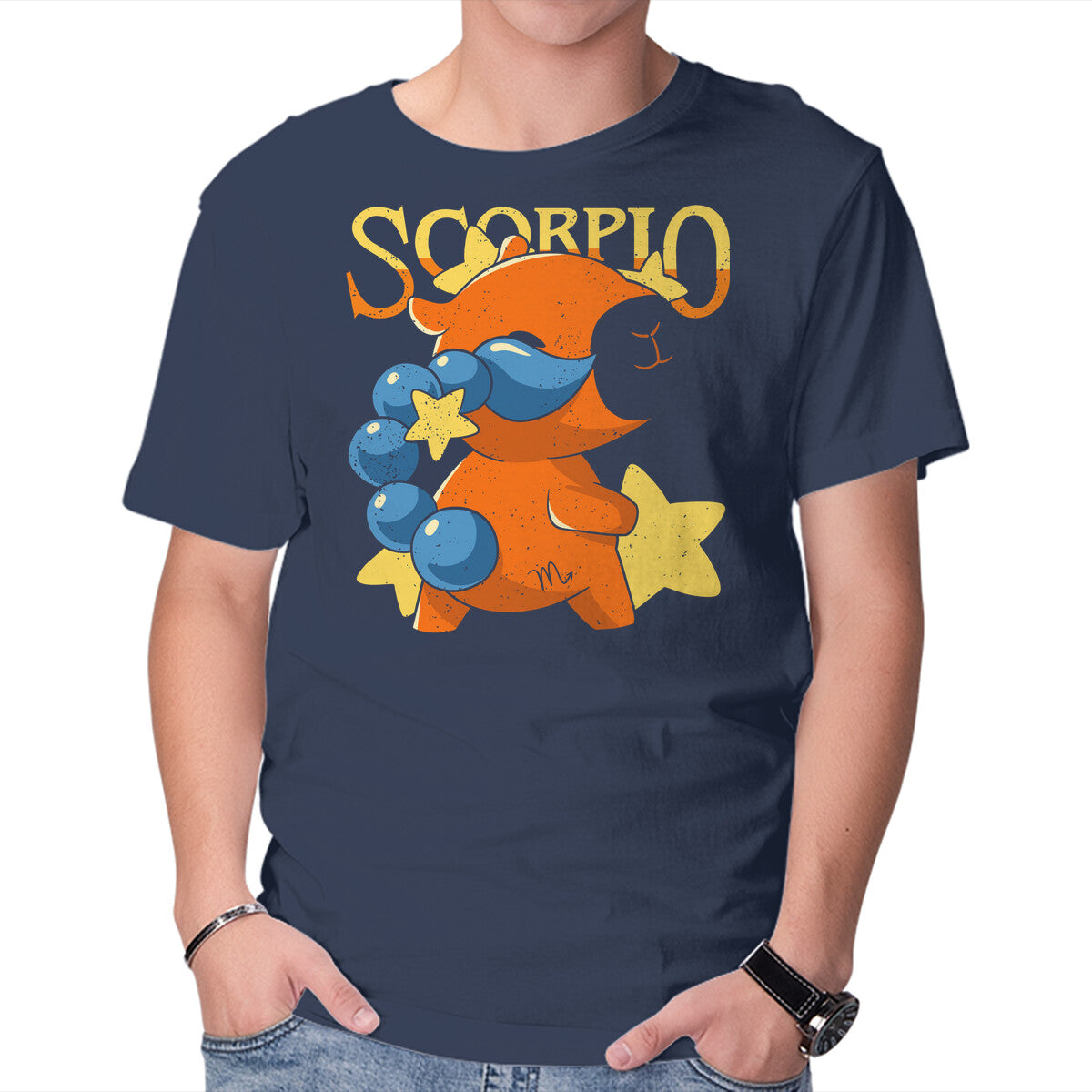 Unisex Crew Neck T-Shirt Capybara Scorpio Graphic Short Sleeve Casual Tee XXXL