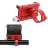 Phone Mount High Hardness Light Corrosion Resistance Firmly Install for for 31.8mm 25.4mm 22.2mm HandlebarsRed