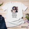 Bernese Mountain Dog Best Dog Dad Ever Retro USA American Unisex T-shirt