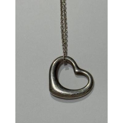 Used Tiffany Silver Heart-shaped Pendant Necklace