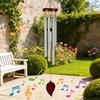 Wooden Top Metal Tube Wind Chimes,Decorative Outdoor Hanging Ornament for Garden,Patio and Home