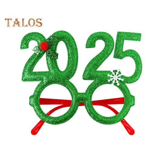 

Рождественские декоративные очки, блестящая шапка Санты в форме рогов, детский реквизит для фотосъемки, праздничный новогодний косплей, новинка, очки C