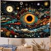 Cosmic Fantasy Colorfulness Digital Printing Polyester Wall Hanging Tapestry Decorative Living Bedrooms Office Background Gift