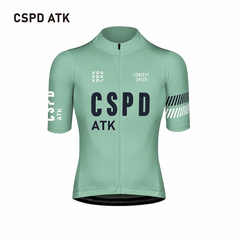CSPD ATK Cycling Sportswear Men s Professional Team Cycling Set Aerodynamic Cycling Jersey Professional Version Cycling Bib XS(old) зелёный