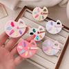 Children Mini Palette Hairclip Resin Cabochons Hairpin Sweet Cute Hair Clip Craft Accessories for Girls