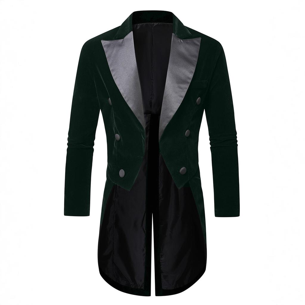 Men'S Casual Velvet Suit Tuxedo Men'S Banquet Suit Stage Performance Dress Jacket