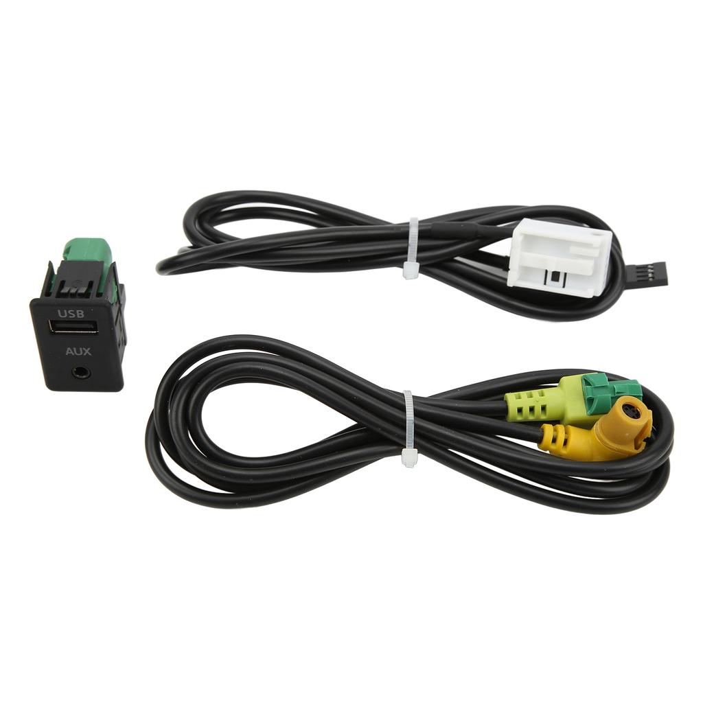 Car Audio AUX Switch USB Wire Cable Adapter Replacement for RCD510 RNS315 B6 B7 CC