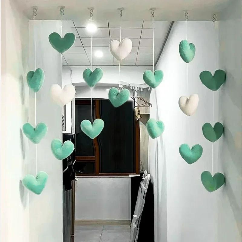 Exquisite Heart - Shaped Door Hanging Korean -Dainty String Pendant Fashionable Room Divider Girls' Bedrooms Home Decor Items