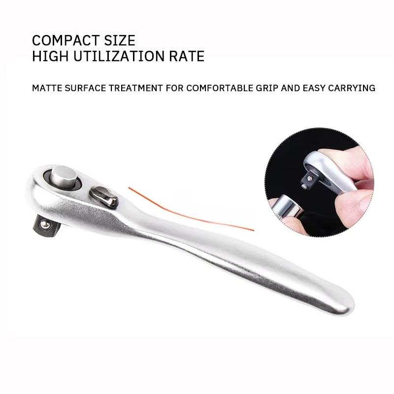 Auto Repair Mini Ratchet Set 1/4 Inch 72 Tooth Quick Release Socket Wrench Hex Torque Tool For Hand Tools Home Mechanical Work