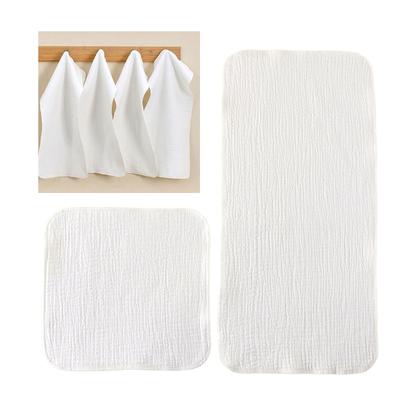 Baby Square Towel Small Washcloth Soft and Absorbent Burp Cloth 4-Layer Bib for Newborns Gentle Face Wash Towel