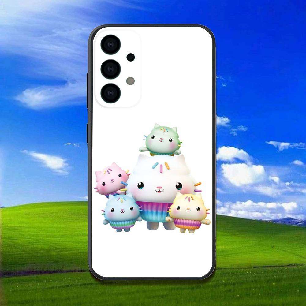 Cartoon G-Gabbys D-Dollhouse Phone Case For Samsung Galaxy A13,A21s,A22,A31,A32,A52,A53,A71,A80,Soft Black Shell