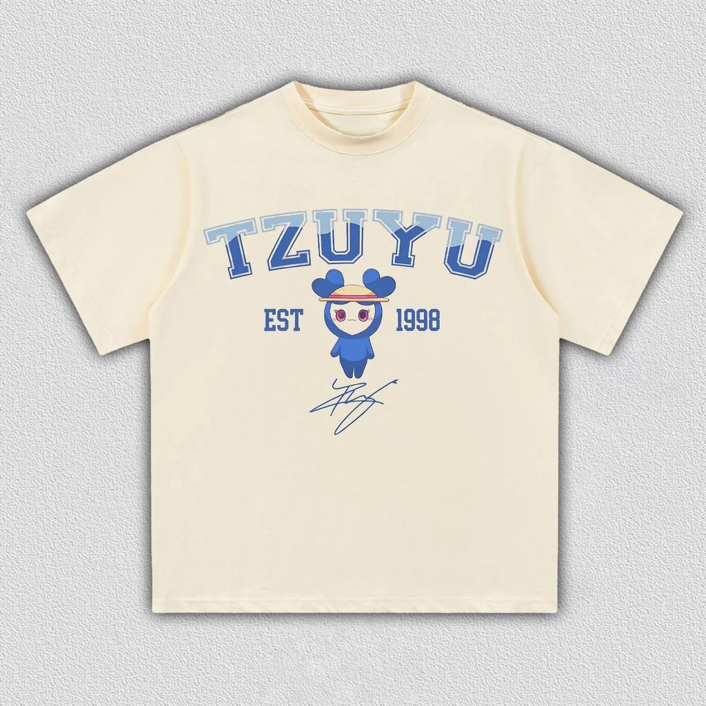 Kpop Girl Group Lovelys Tzuvely Graphic Unisex 100cotton Shirt 2026 Summer New Unisexs Y2k Korean Style Fashion Tshirt Fan Gift