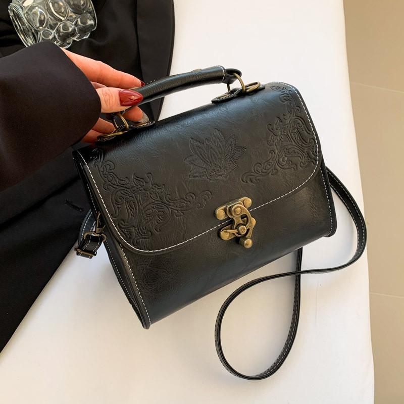 

Versatile Small Square Crossbody Bag For Women Featuring Soft Synthetic Leather In Black Brown Green