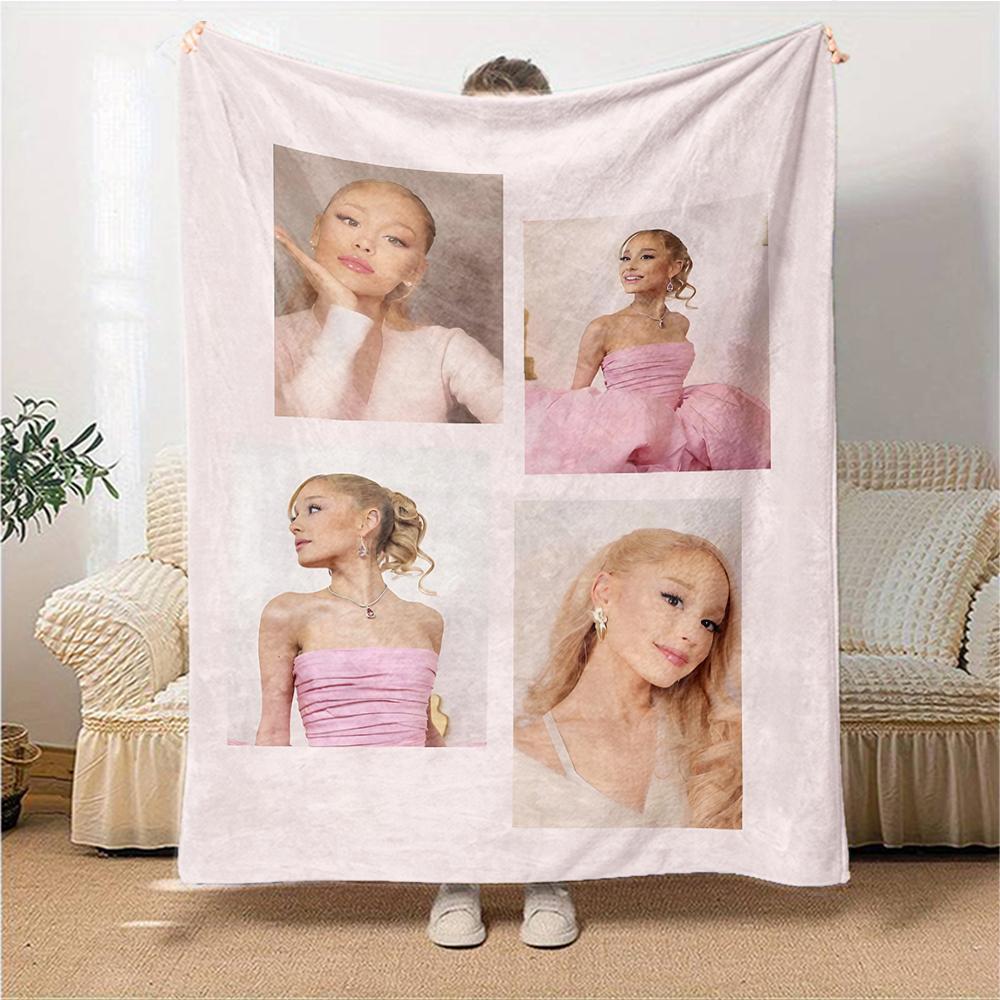 Pink Elegance Collage Blanket Soft Throw Blanket For Home Bedroom Bed Sofa Travel Office Solid Christmas Blanket
