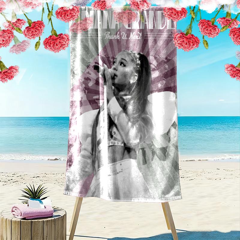 Ariana Grande Towel, Large Soft Quick Dry Towel for Beach Camping Swimming