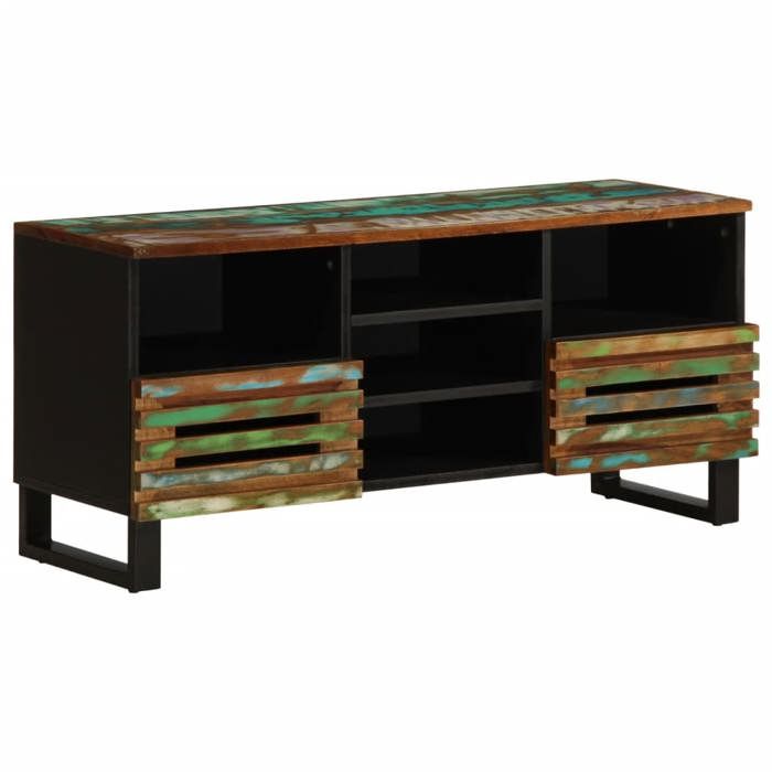 VidaXL TV Cabinet 100x34x46 Cm Solid Acacia Wood, TV Bench, Hi-fi Cabinet, TV Console, TV Sideboard, Multimedia Cabinet, Furniture 377528