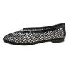 Fashion One-line Belt Mesh Woven Hollowed-out Baotou Semi-drag Women's Shoes Summer New Flat-soled Fisherman's Shoes