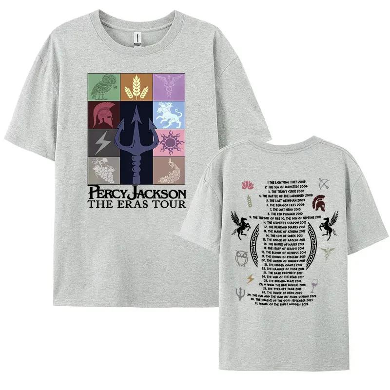 

Summer Percy Jackson and The Olympians Eras Tour 100% Pure Cotton Printing Tee Shirt Men Fashion Retro Sleeve Casual Oversized 4XL