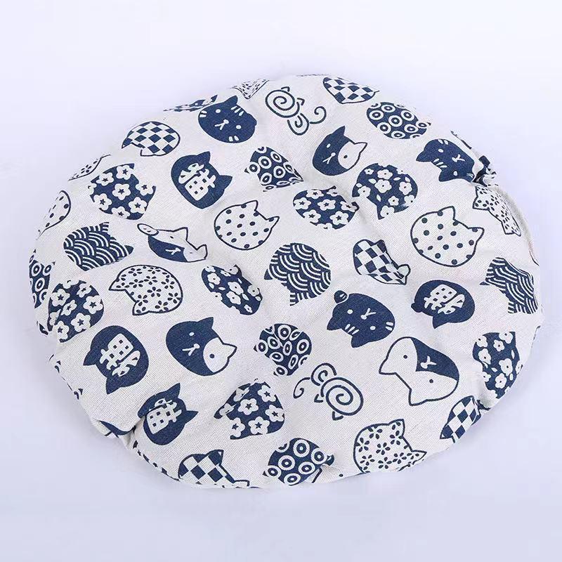 

All-Season Cotton Rope Cat Bed: Soft, Washable Cushion for Kittens